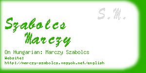 szabolcs marczy business card